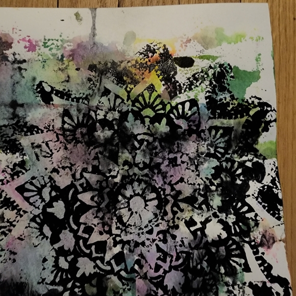 HANDCRAFTED Abstract Frame Painting HANDPAINTED Artwork HANDMADE Wall Art Decor - Picture 7 of 17